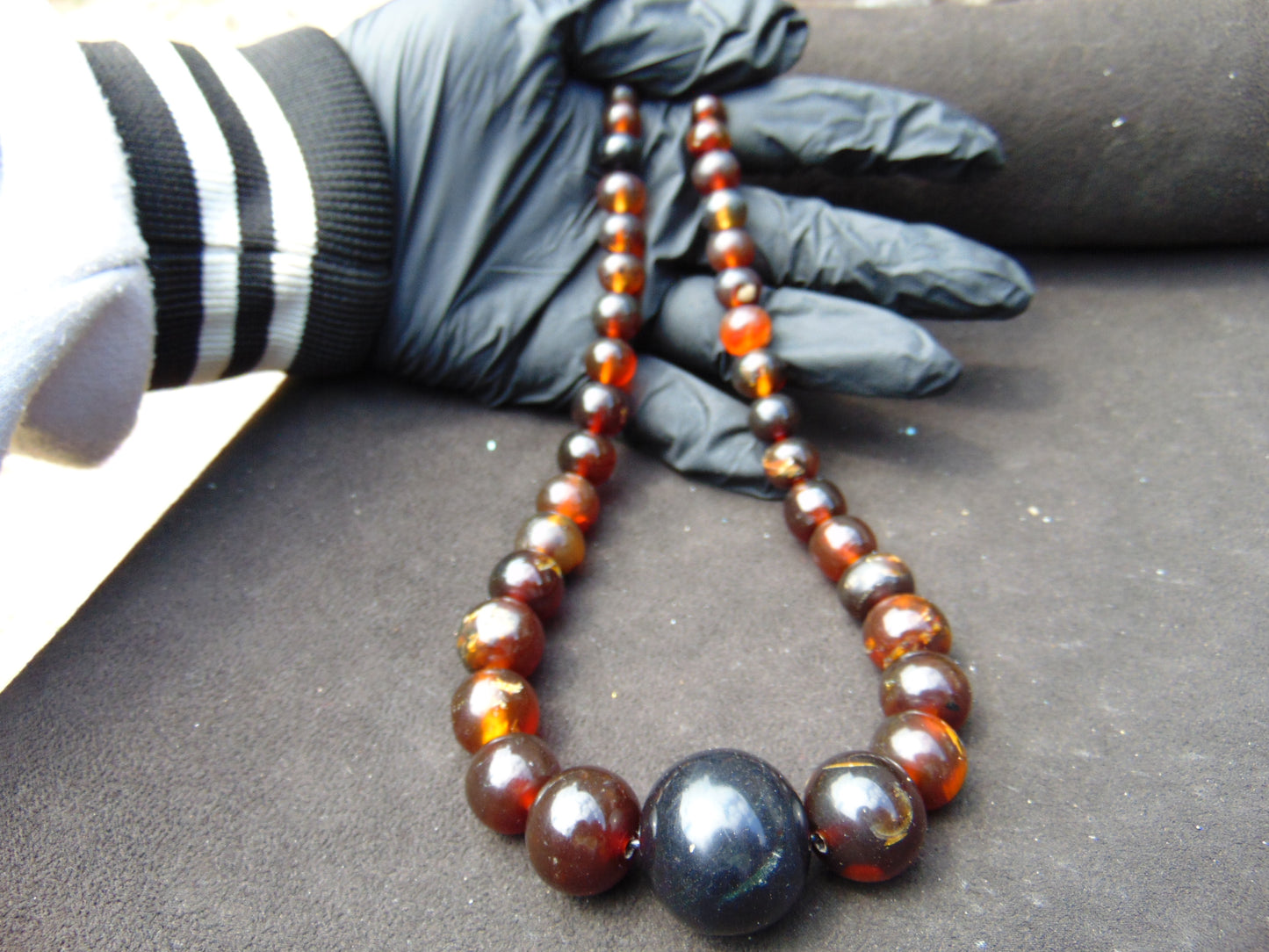 51 gram Small Beads Combination Necklace Indonesian Amber for Healing A909