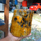 1954 gram Polished Indonesia Yellow Aromatic Amber for Healing AY26M114