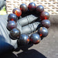 58 gram 12 Beads Mala Bracelet Indonesian Dark Red Amber 20 mm for Healing G20B108