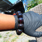58 gram 12 Beads Mala Bracelet Indonesian Dark Red Amber 20 mm for Healing G20B108