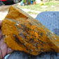 346 gram Polished Indonesia Yellow Aromatic Amber for Healing AY26M141