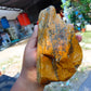 346 gram Polished Indonesia Yellow Aromatic Amber for Healing AY26M141
