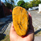 460 gram Polished Indonesia Yellow Fragrance Amber for Healing AYAR05