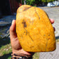 460 gram Polished Indonesia Yellow Fragrance Amber for Healing AYAR05