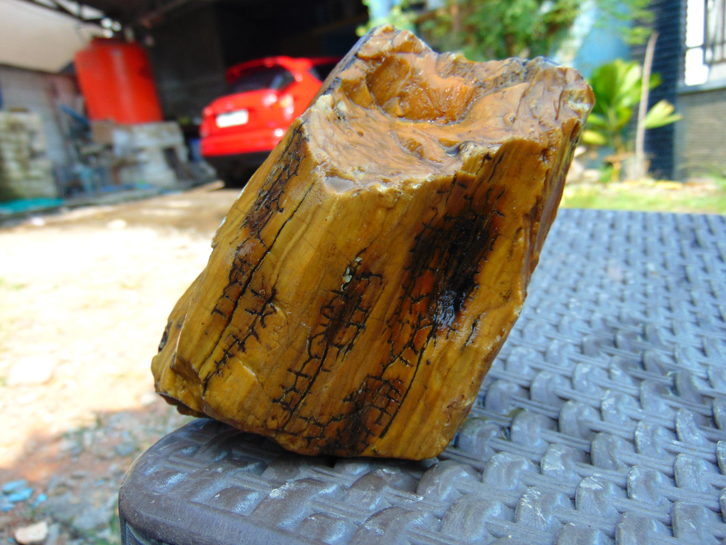 324 gram Polished Indonesia Yellow Aromatic Amber for Healing AY26M137
