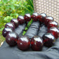 34 gram 14 Beads Mala Bracelet Indonesian Cherry Red Amber for Healing A14G256