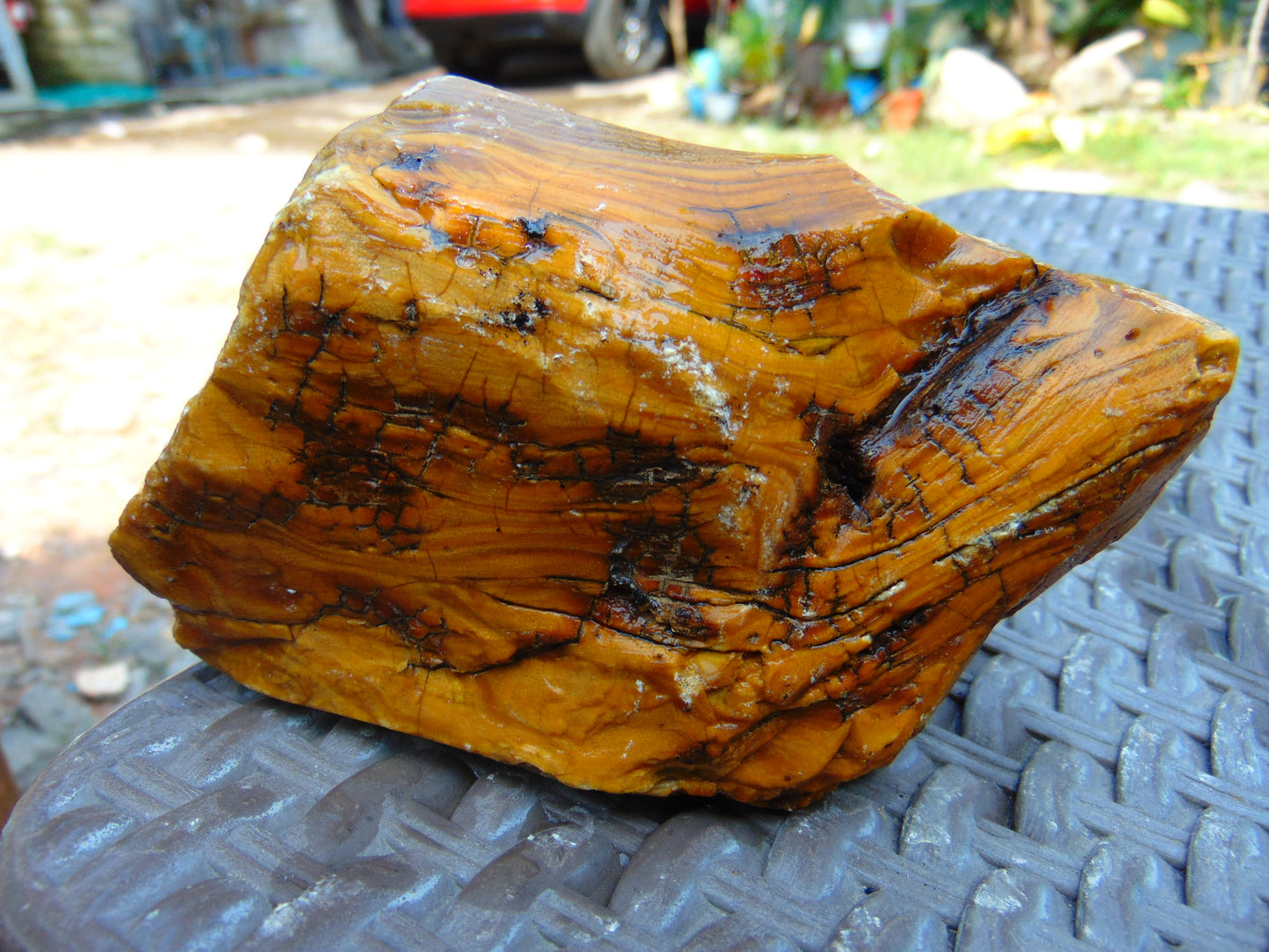 324 gram Polished Indonesia Yellow Aromatic Amber for Healing AY26M137
