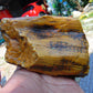 324 gram Polished Indonesia Yellow Aromatic Amber for Healing AY26M137