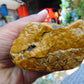 324 gram Polished Indonesia Yellow Aromatic Amber for Healing AY26M137
