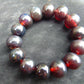 34 gram 14 Beads Mala Bracelet Indonesian Cherry Red Amber 16 mm for Healing A14G247