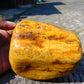 488 gram Polished Indonesia Yellow Fragrance Amber for Healing AYAR07