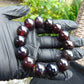 34 gram 14 Beads Mala Bracelet Indonesian Cherry Red Amber 16 mm for Healing A14G247