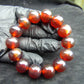35 gram 14 Beads Mala Bracelet Indonesian Red Amber 16 mm for Healing A14G258