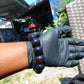 61 gram 12 Beads Mala Bracelet Indonesian Black Blue Amber 20 mm for Healing G20B110