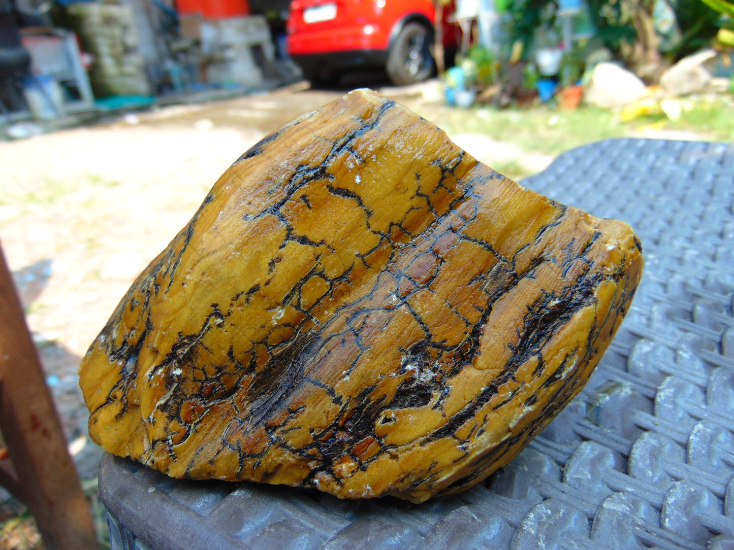 300 gram Polished Indonesia Yellow Aromatic Amber for Healing AY26M138
