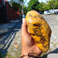 462 gram Polished Indonesia Yellow Fragrance Amber for Healing AYAR06