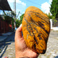 462 gram Polished Indonesia Yellow Fragrance Amber for Healing AYAR06