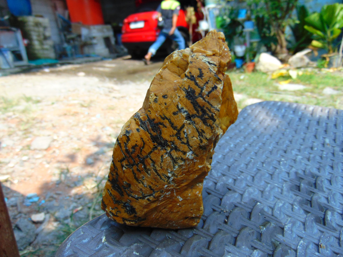 256 gram Polished Indonesia Yellow Aromatic Amber for Healing AY26M133