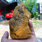 256 gram Polished Indonesia Yellow Aromatic Amber for Healing AY26M133