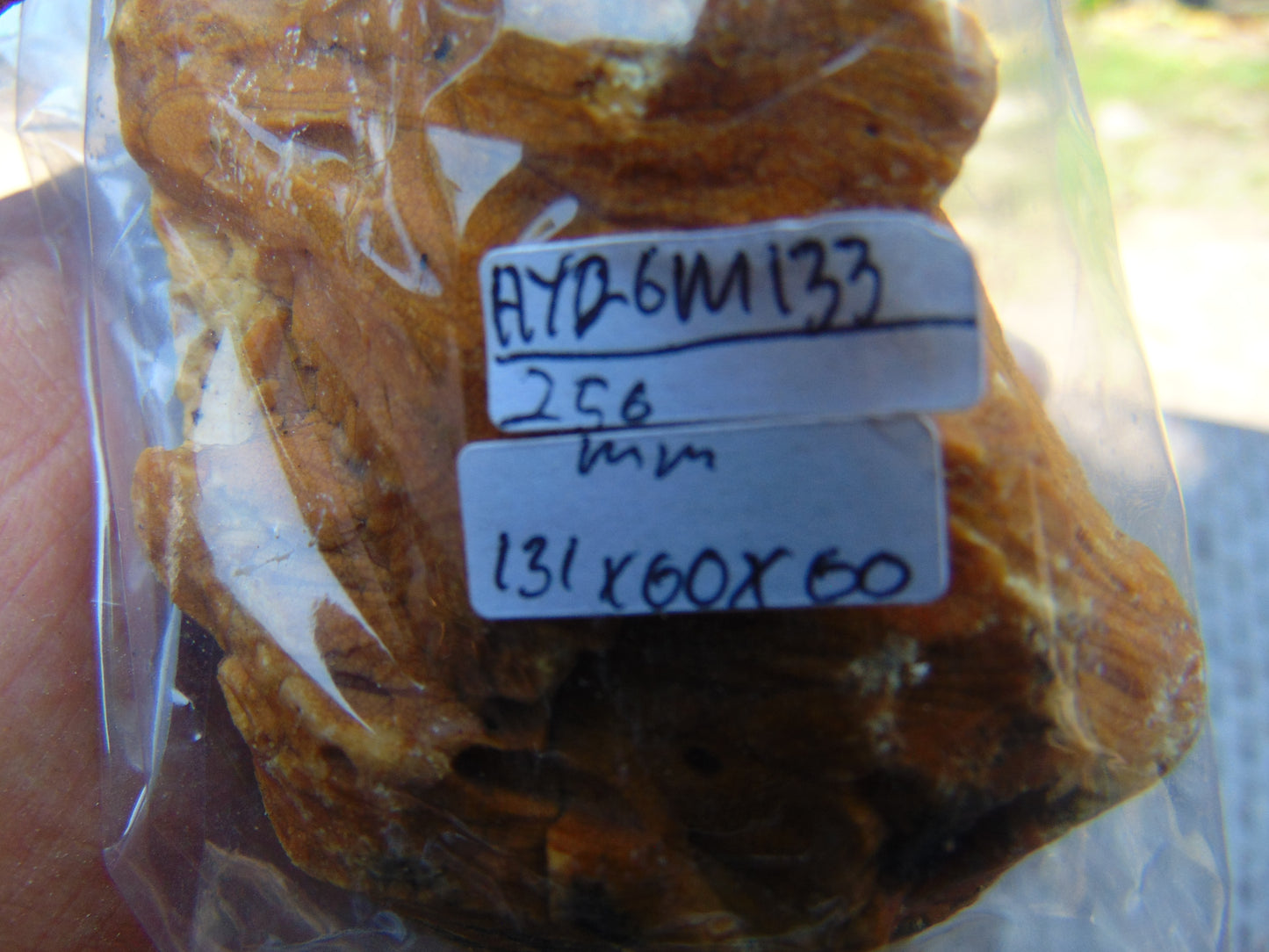 256 gram Polished Indonesia Yellow Aromatic Amber for Healing AY26M133