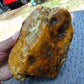 407 gram Polished Indonesia Yellow Aromatic Amber for Healing AY26M130
