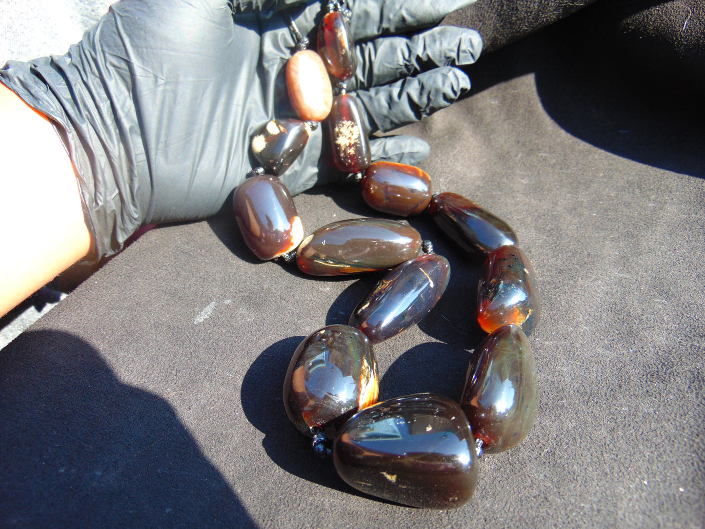 156 gram Small Beads Combination Necklace Indonesian Amber for Healing NE72