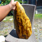 7606 gram Polished Indonesia Yellow Fragrance Amber for Healing K828