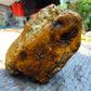 407 gram Polished Indonesia Yellow Aromatic Amber for Healing AY26M130
