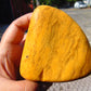 198 gram Polished Indonesia Yellow Fragrance Amber for Healing KM1