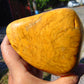 198 gram Polished Indonesia Yellow Fragrance Amber for Healing KM1