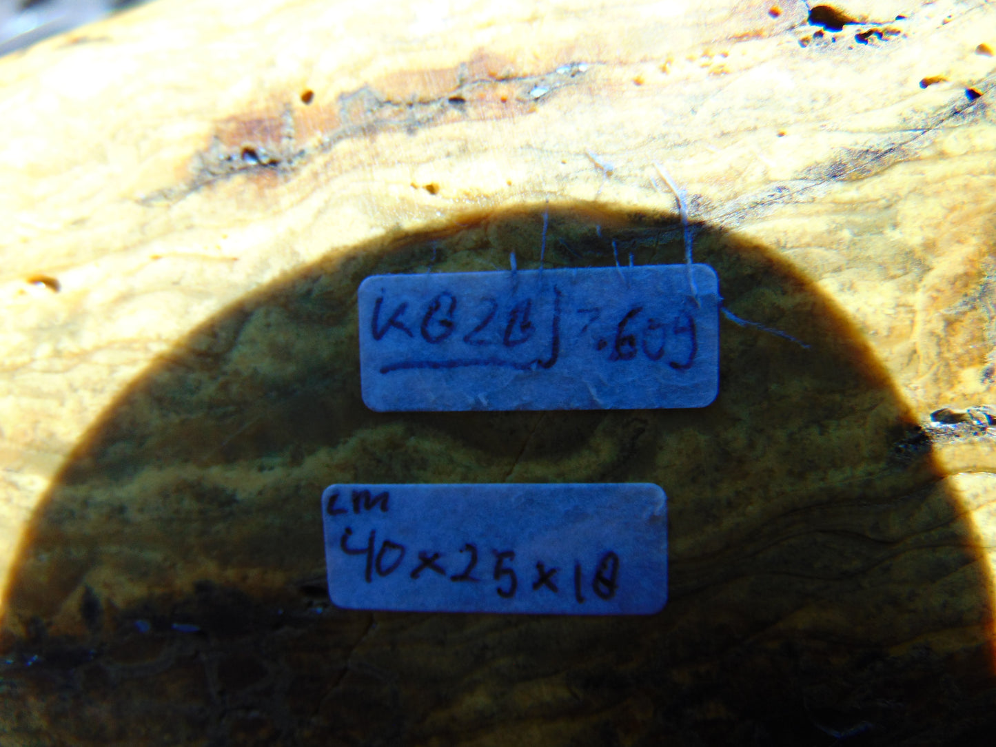 7609 gram 40x85x12 cm Indonesia Yellow Aromatic Perfumed Amber for Healing K828