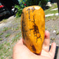 457 gram Polished Indonesia Yellow Fragrance Amber for Healing K820