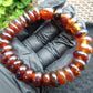19 gram Small Beads Bracelet Indonesian Mix Red Blue Amber for Healing A31G215