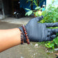 19 gram Small Beads Bracelet Indonesian Mix Red Blue Amber for Healing A31G215