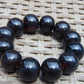 58 gram 12 Beads Mala Bracelet Indonesian Black Amber 20 mm for Healing BB9