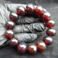 35 gram 14 Beads Mala Bracelet Indonesian Cherry Red Amber 16 mm for Healing A14G249