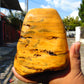 617 gram Polished Indonesia Yellow Fragrance Amber for Healing AYAR08