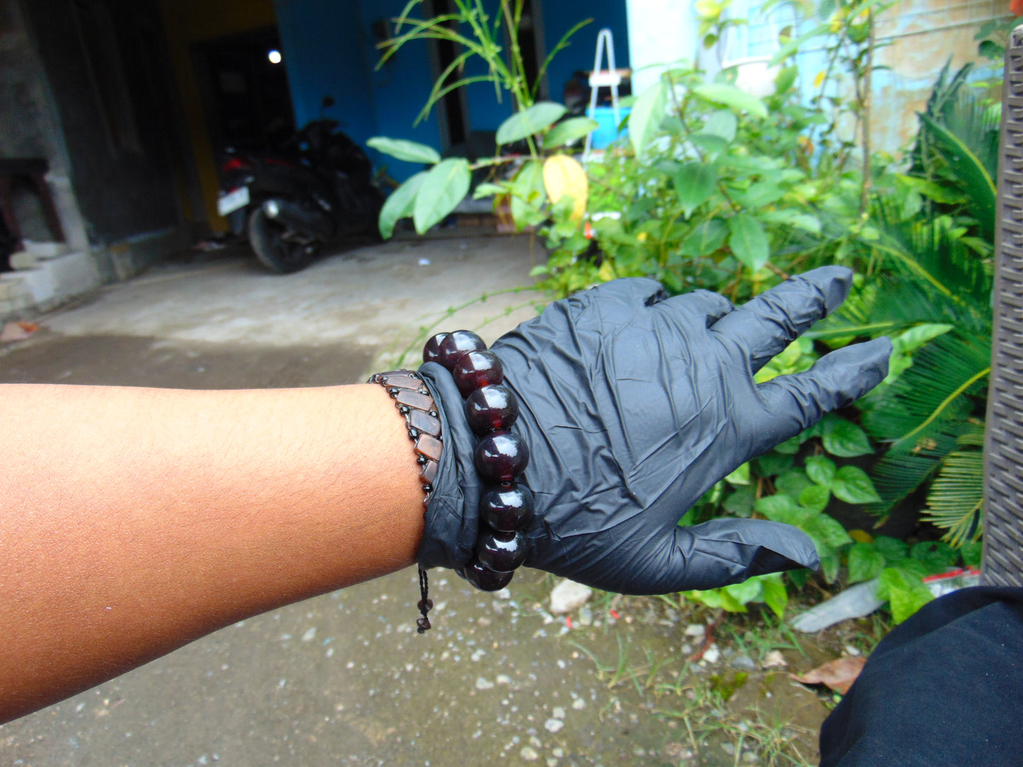 35 gram 14 Beads Mala Bracelet Indonesian Cherry Red Amber 16 mm for Healing A14G249