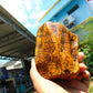 351 gram Polished Indonesia Yellow Fragrance Amber for Healing K823