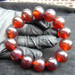 35 gram 14 Beads Mala Bracelet Indonesian Red Amber 16 mm for Healing A14G254
