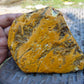 173 gram Polished Indonesia Yellow Aromatic Amber for Healing AY26M127