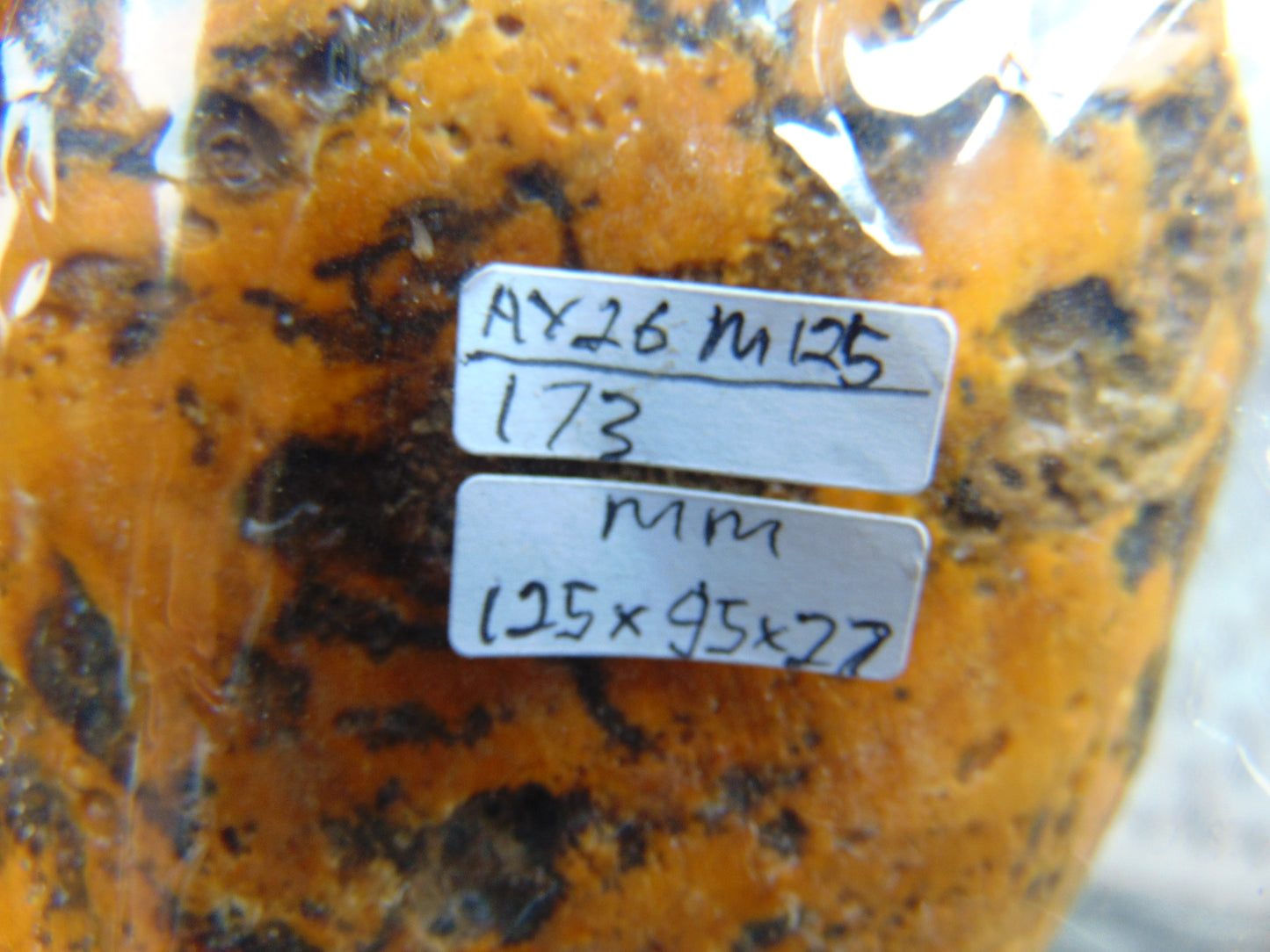 173 gram Polished Indonesia Yellow Aromatic Amber for Healing AY26M127