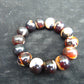 35 gram 14 Beads Mala Bracelet Indonesian Dark White Amber 16 mm for Healing A14G250