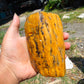 214 gram Polished Indonesia Yellow Fragrance Amber for Healing K825