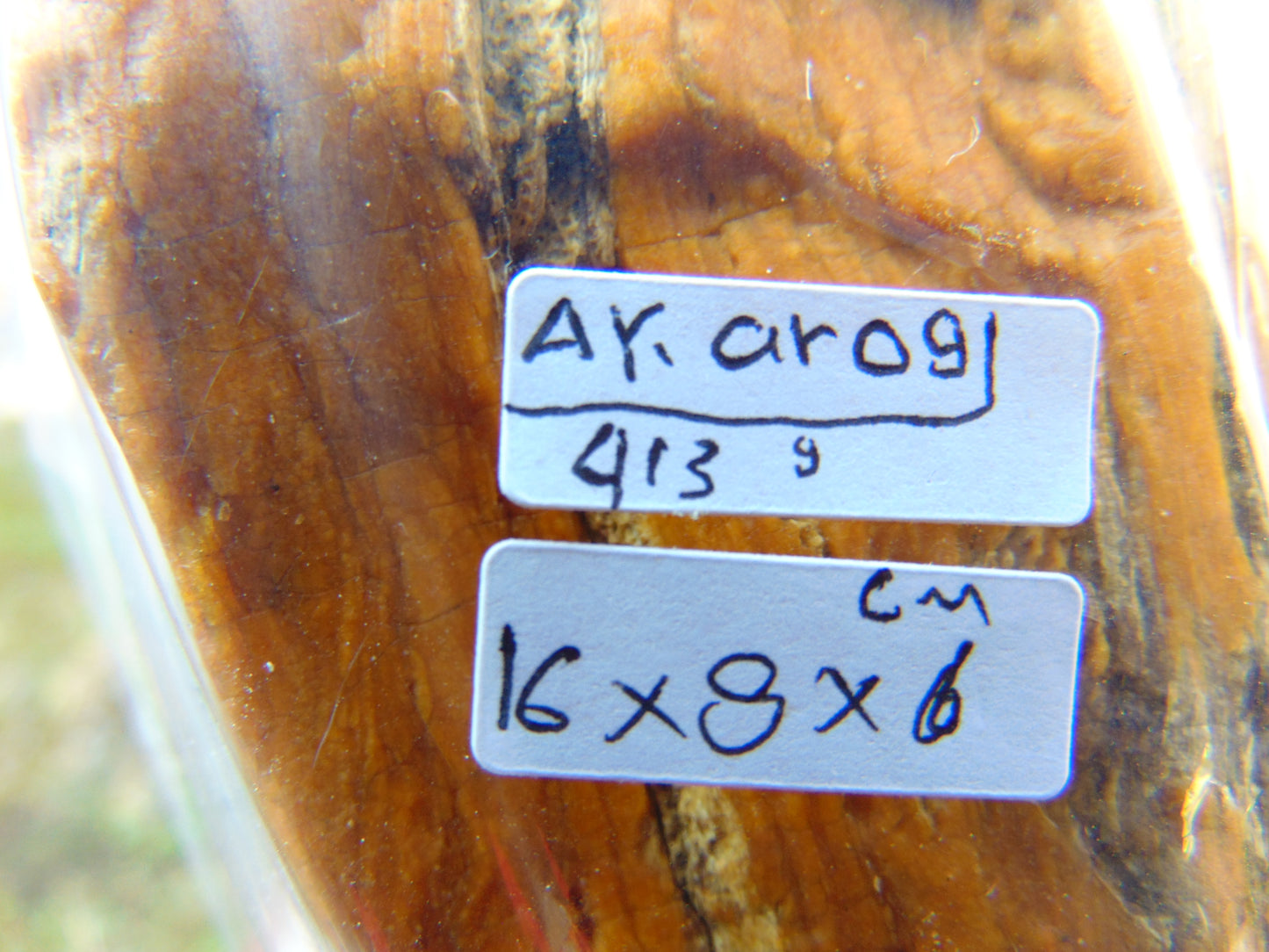 413 gram Polished Indonesia Yellow Fragrance Amber for Healing AYAR09