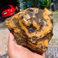 610 gram Polished Indonesia Yellow Aromatic Amber for Healing AY26M123