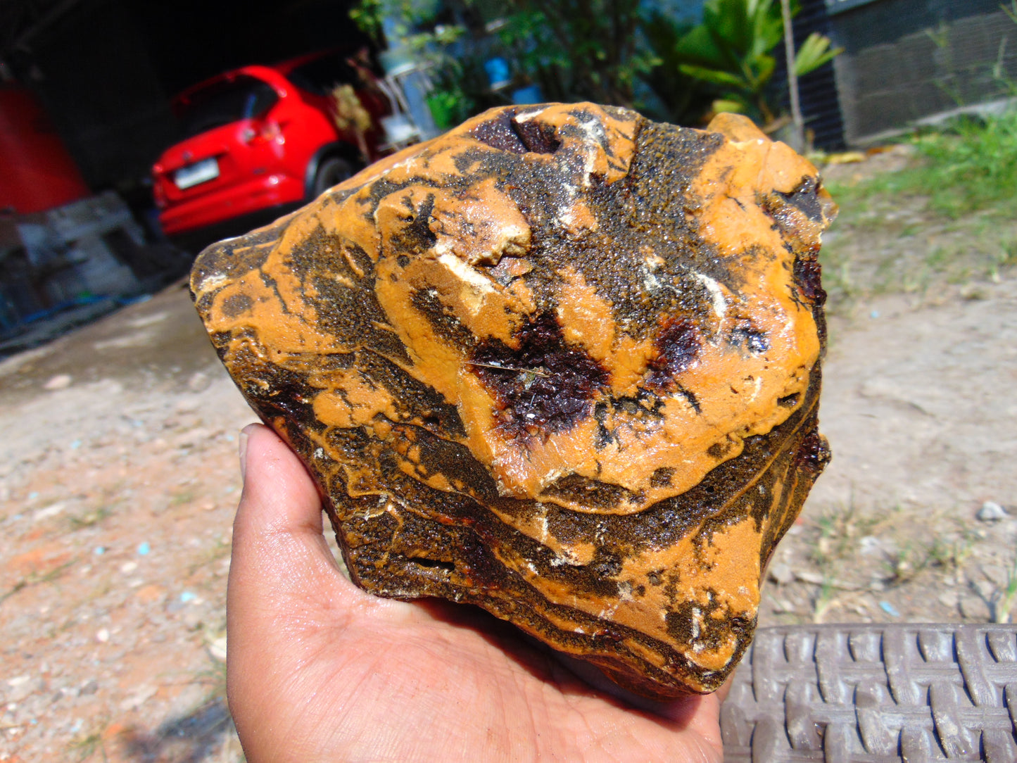 610 gram Polished Indonesia Yellow Aromatic Amber for Healing AY26M123