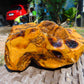 471 gram Polished Indonesia Yellow Aromatic Amber for Healing AY26M124