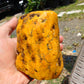 261 gram Polished Indonesia Yellow Fragrance Amber for Healing K822