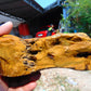 471 gram Polished Indonesia Yellow Aromatic Amber for Healing AY26M124